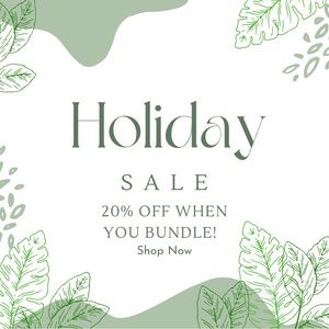 20% OFF when you bundle 2 items or more!